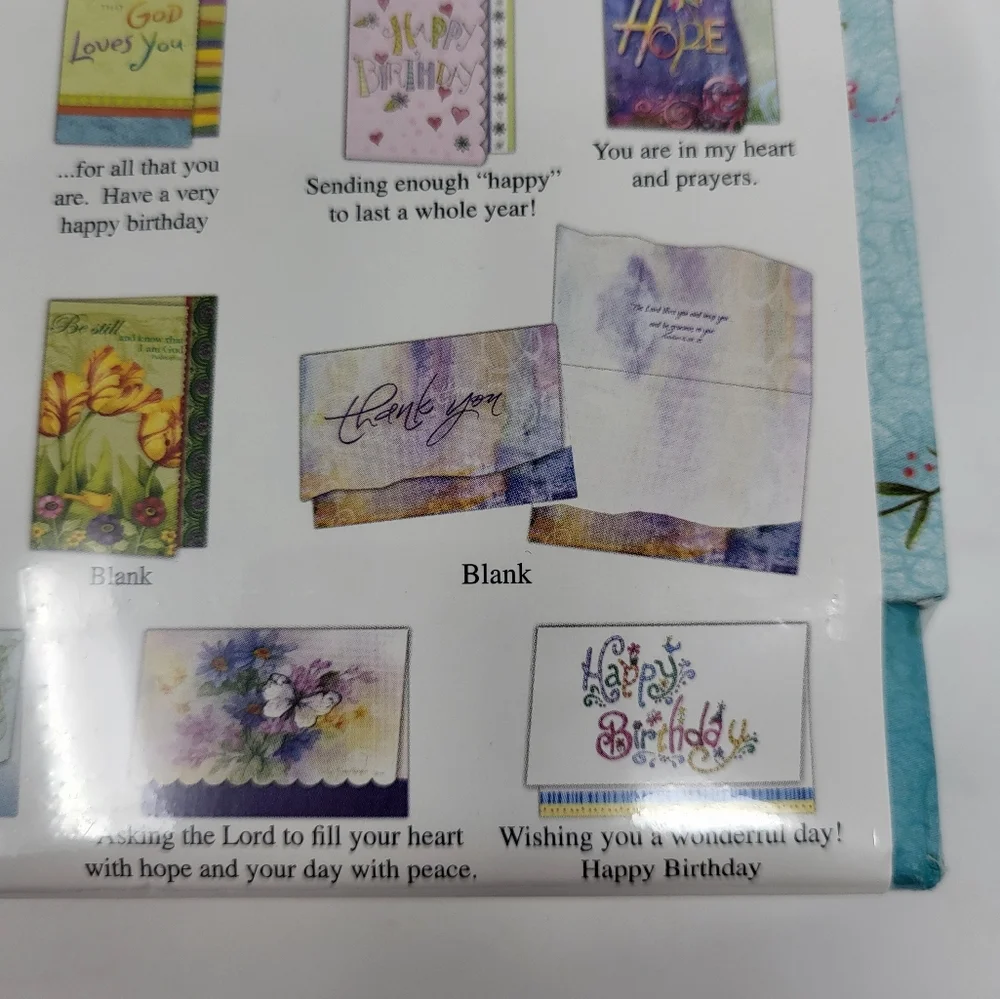 24 All Occasion Inspirational‎ Small Cards and Card Holder Box
